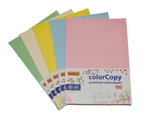 CARTA FOTOCOPIE COLORATA 210 x 297mm 80gr ROSA 100ff A4