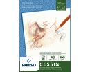 BLOCCO DA DISEGNO CANSON BIANCO COLLATO SUL LATO CORTO 297 x 420mm 160gr 20ff GRANA F