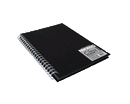 LIBRO SPIRALE SKETCHBOOK FOGLI NERI NERO SPIRALE 150 x 210mm 180gr 40ff