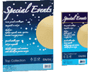 CARTA SPECIALE METALLIZZATA 120gr BUSTE BIANCO 110 x 220mm 10pz.