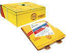 SCATOLE POSTALI POSTAL BOX CARTONE cm. 25 X 17 X 10 GIALLO
