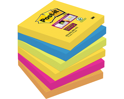 POST-IT SUPER STICKY RIO DE JANEIRO 90ff 76 X 76mm 654-6SS-RIO-EU