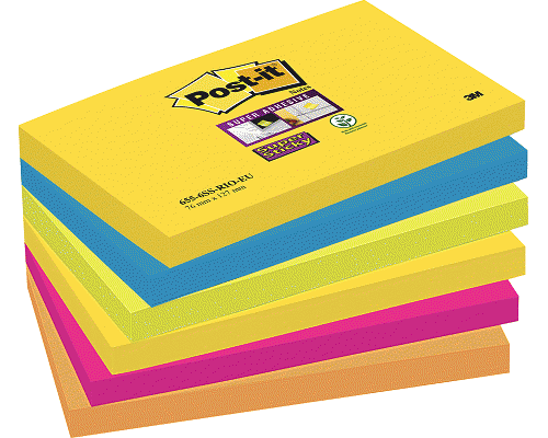 POST-IT SUPER STICKY RIO DE JANEIRO 90ff 76 X 127mm 655-6SS-RIO-EU