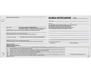 SCHEDE DI NOTIFICAZIONE 230 x 99mm 200 x 2cop/fg