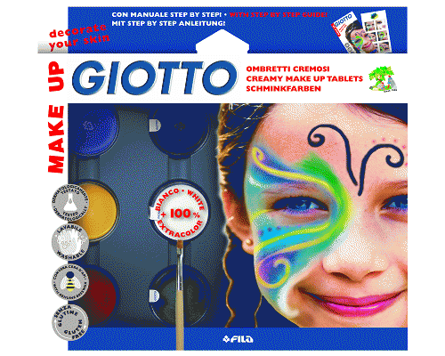 GIOTTO MAKE UP SET OMBRETTI CREMOSI COLORI CLASSICI