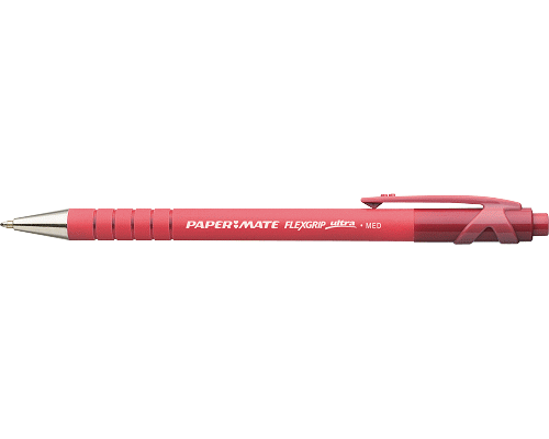 PENNA A SFERA A SCATTO FLEXGRIP ULTRA PERMANENTE MEDIA ROSSO