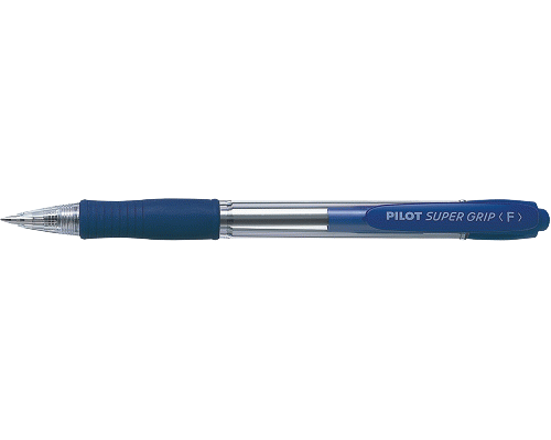 PENNA A SFERA A SCATTO SUPERGRIP PERMANENTE 0,7 BLU