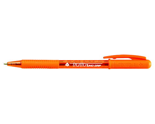 PENNA A SFERA A SCATTO TRATTO 1 GRIP PERMANENTE ARANCIO