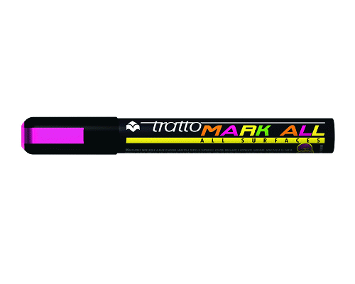 PENNARELLO MARCATORE TRATTO MARK ALL PERMANENTE A BASE DI AC TONDA FUCSIA FLUORESCENTE