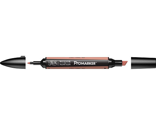 PENNARELLO PROMARKER PUNTA DOPPIA SCALPELLO E FINE A BASE DI CORAL (R937)