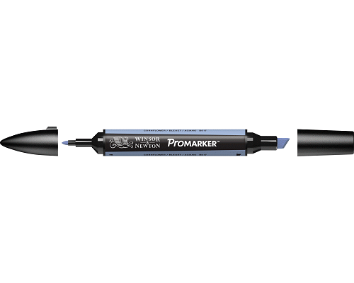 PENNARELLO PROMARKER PUNTA DOPPIA SCALPELLO E FINE A BASE DI CORNFLOWER (B617)