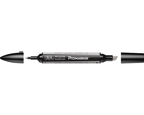 PENNARELLO PROMARKER PUNTA DOPPIA SCALPELLO E FINE A BASE DI COOL GREY 3 (CG3)