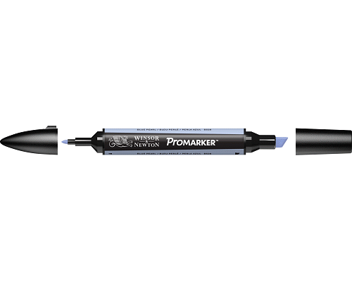 PENNARELLO PROMARKER PUNTA DOPPIA SCALPELLO E FINE A BASE DI BLUE PEARL (B528)