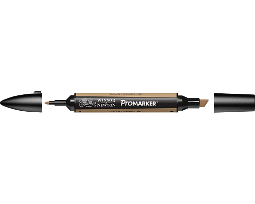 PENNARELLO PROMARKER PUNTA DOPPIA SCALPELLO E FINE A BASE DI KARAMEL (O727)