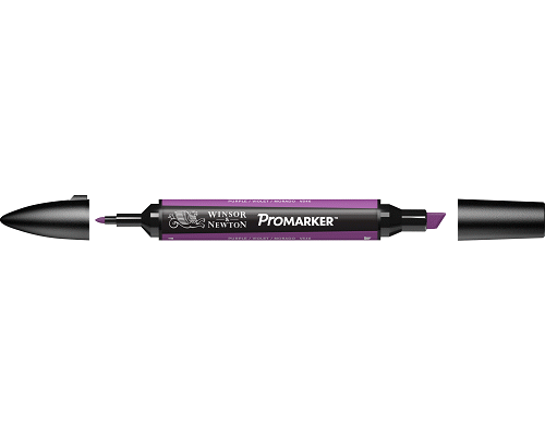 PENNARELLO PROMARKER PUNTA DOPPIA SCALPELLO E FINE A BASE DI PURPLE (V546)