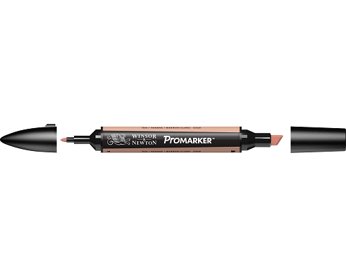 PENNARELLO PROMARKER PUNTA DOPPIA SCALPELLO E FINE A BASE DI TAN (O528)