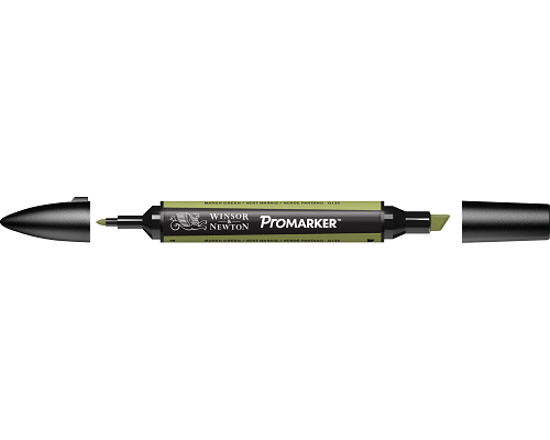 PENNARELLO PROMARKER PUNTA DOPPIA SCALPELLO E FINE A BASE DI MARSH GREEN (G136)