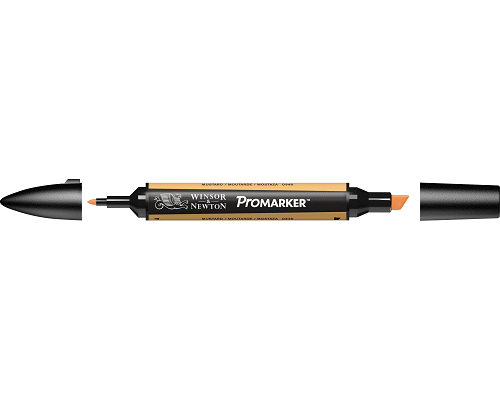 PENNARELLO PROMARKER PUNTA DOPPIA SCALPELLO E FINE A BASE DI MUSTARD (O948)