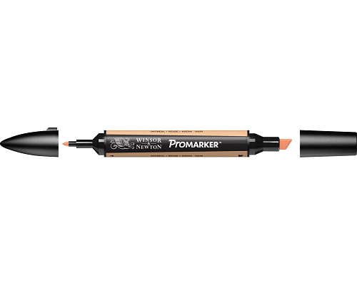 PENNARELLO PROMARKER PUNTA DOPPIA SCALPELLO E FINE A BASE DI OATMEAL (O628)