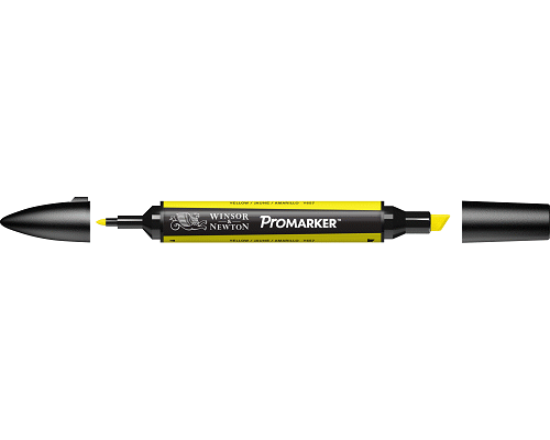 PENNARELLO PROMARKER PUNTA DOPPIA SCALPELLO E FINE A BASE DI YELLOW (Y657)