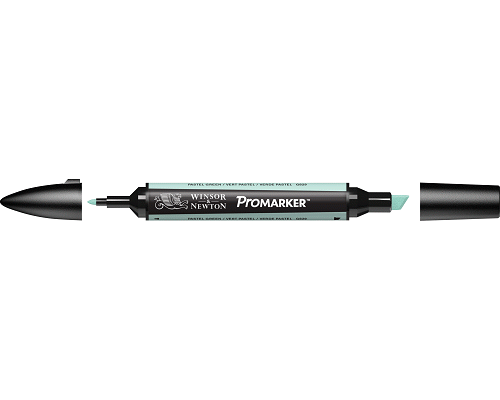 PENNARELLO PROMARKER PUNTA DOPPIA SCALPELLO E FINE A BASE DI PASTEL GREEN (G829)