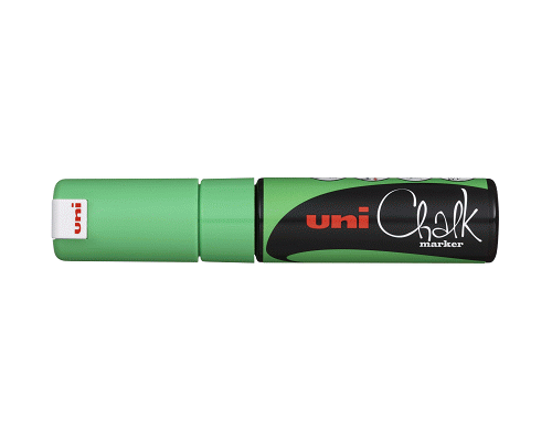 PENNARELLO MARCATORE A GESSO CHALK MARKER REMOVIBILE GESSO SCALPELLO VERDE FLUO