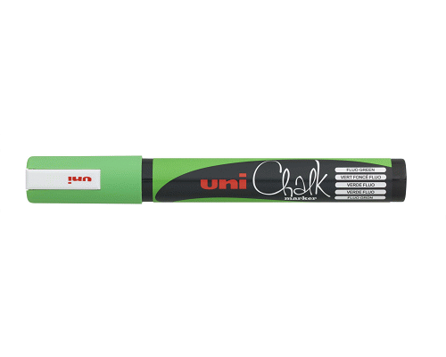 PENNARELLO MARCATORE A GESSO CHALK MARKER REMOVIBILE MEDIA VERDE FLUO