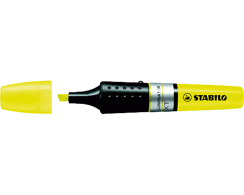 EVIDENZIATORE A PENNA BOSS LUMINATOR SCALPELLO GIALLO