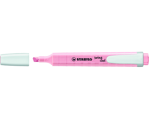 EVIDENZIATORE A PENNA SWING PASTEL SCALPELLO ROSA ANTICO