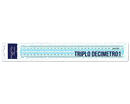 DECIMETRO IMPUGNATURA LUNGA PLASTICA TRIPLO 30 CM INCISA