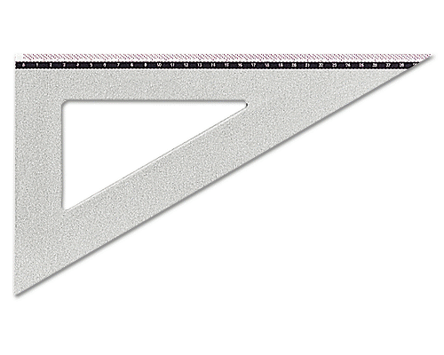 SQUADRA METALLO 32 CM / 60