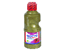 TEMPERA GLITTER PAINT FLACONE 250ml GLITTER ORO