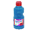 TEMPERA GLITTER PAINT FLACONE 250ml GLITTER CYAN CLUE