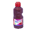 TEMPERA GLITTER PAINT FLACONE 250ml GLITTER BRONZO