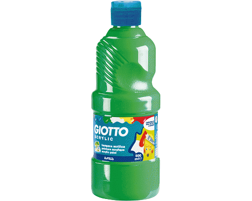 TEMPERA ACRILICA FLACONE 500ml VERDE