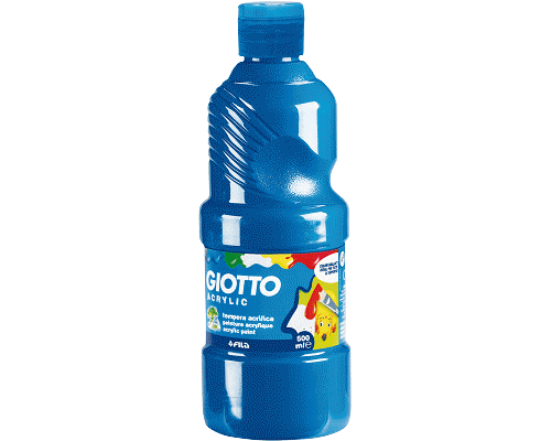 TEMPERA ACRILICA FLACONE 500ml CYAN