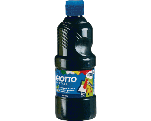 TEMPERA ACRILICA FLACONE 500ml NERO