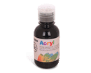 TEMPERA ACRILICA FINE IN BOTTIGLIA 125ml 800 nero