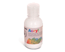 TEMPERA ACRILICA FINE IN BOTTIGLIA 125ml 100 bianco