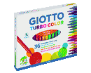 PENNARELLI TURBOCOLOR punta FINE pz 36 ASS.TI SCATOLA CARTONE