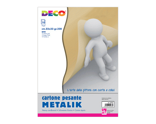 CARTONCINO METALIK 23 x 33cm 320gr ORO