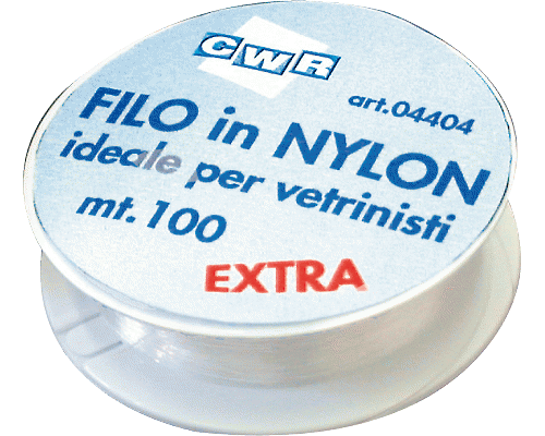 FILO IN NYLON TRASPARENTE DIAMETRO MM 0,4 100MT 