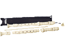 FLAUTO AULOS DOLCE SOPRANO 302 DITEGGIATURA TEDESCA