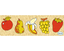 PUZZLE GRADAZIONI SERIAZIONI cm. 9,5 x 29,5 FRUTTA