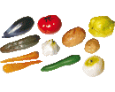 RIPRODUZIONI IN PLASTICA pz 11 VERDURE
