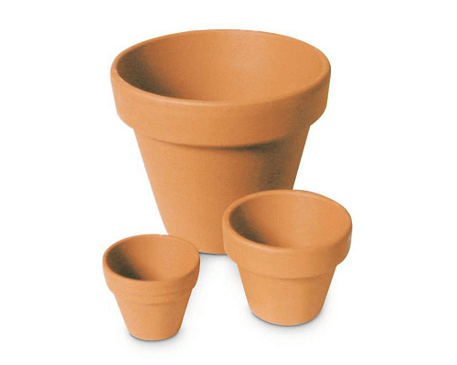 VASETTI IN TERRACOTTA cm. 5 DIAMETRO