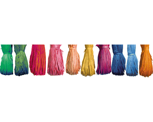 RAFIA NATURALE COLORATA 10pz 50gr ASSORTITI