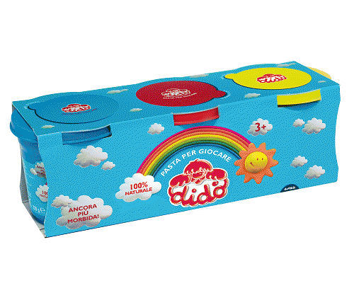 DIDO TRIS BARATTOLO 3pz 660gr GIALLO,AZZURRO,ROSSO