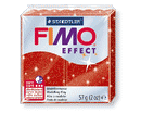 PASTA DA MODELLARE FIMO EFFECT 57gr rosso glitter