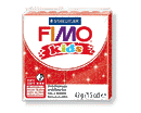 PASTA DA MODELLARE FIMO KIDS 42gr ROSSO GLITTER